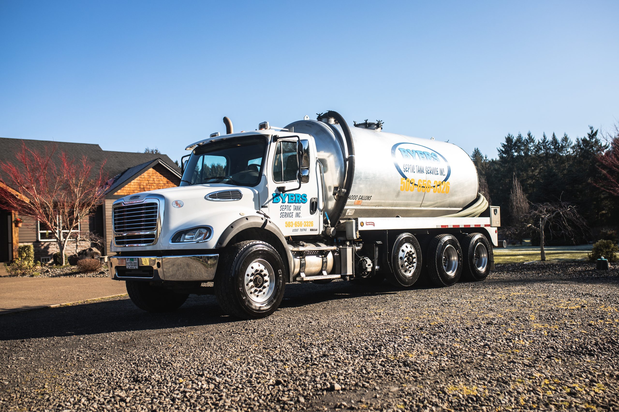Image of Byers Wilsonville Septic Tank Services at work