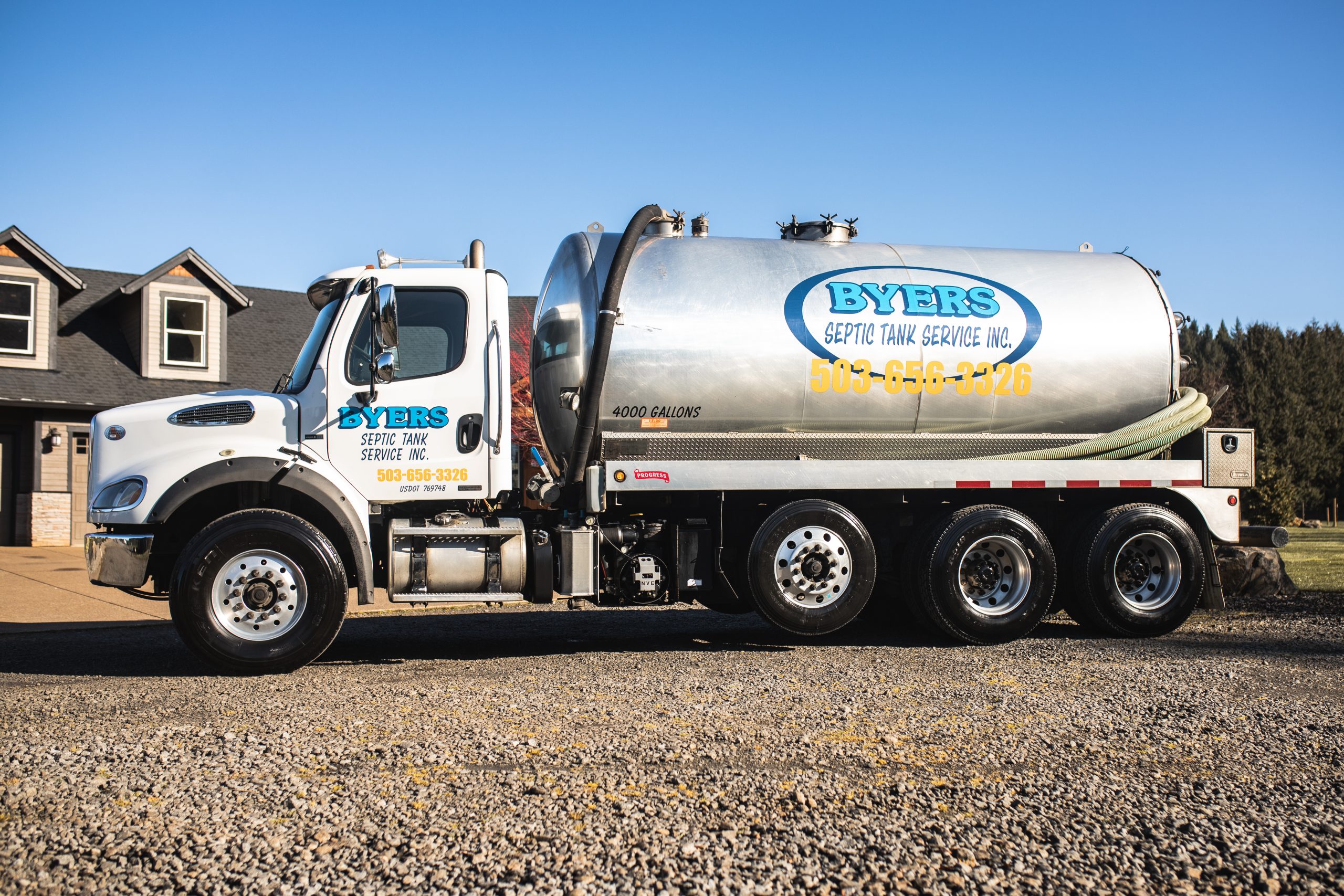 Image of Byers Septic Tank Pumping Service at Work