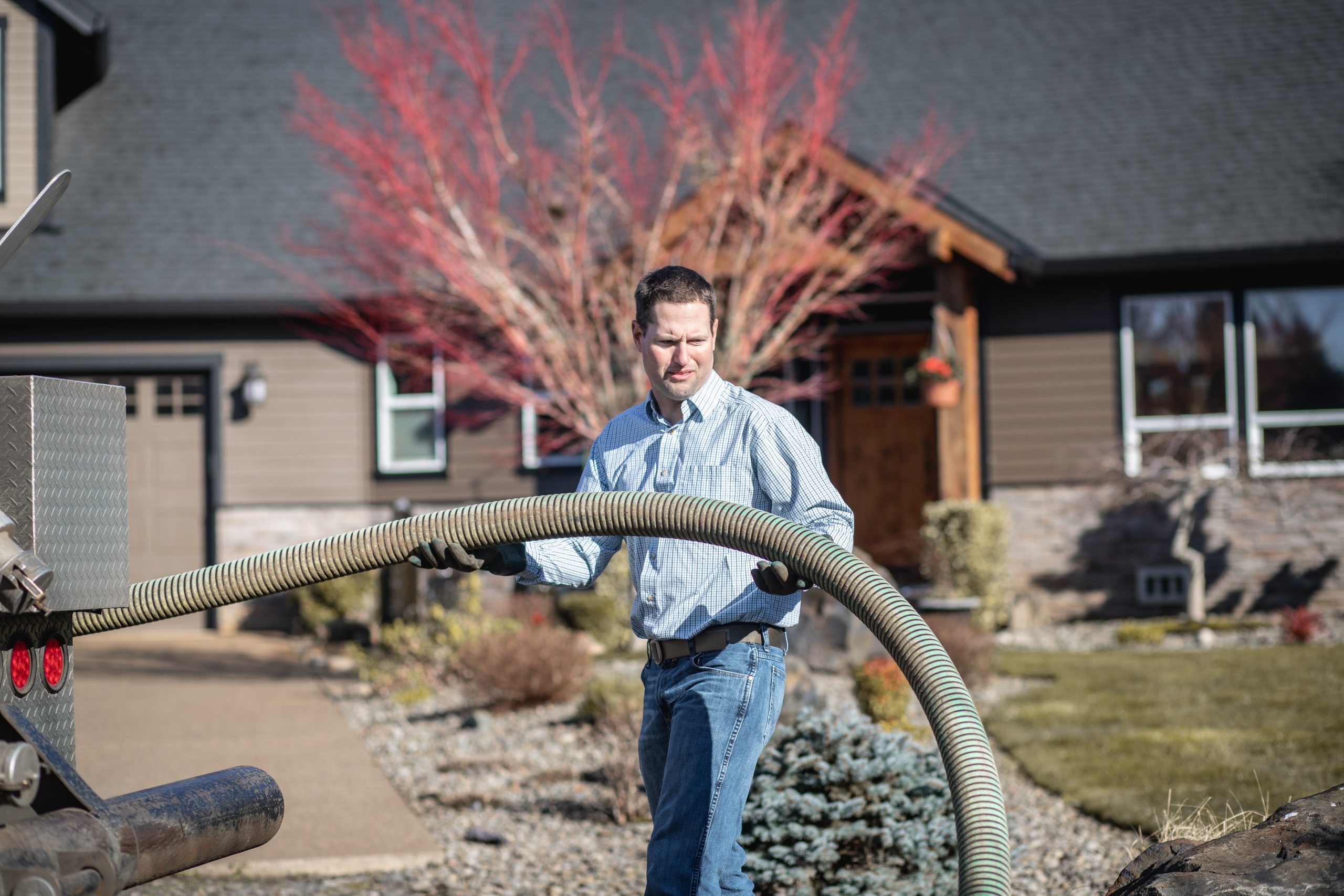 Image of Byers Septic Tank Pumping Service at Work