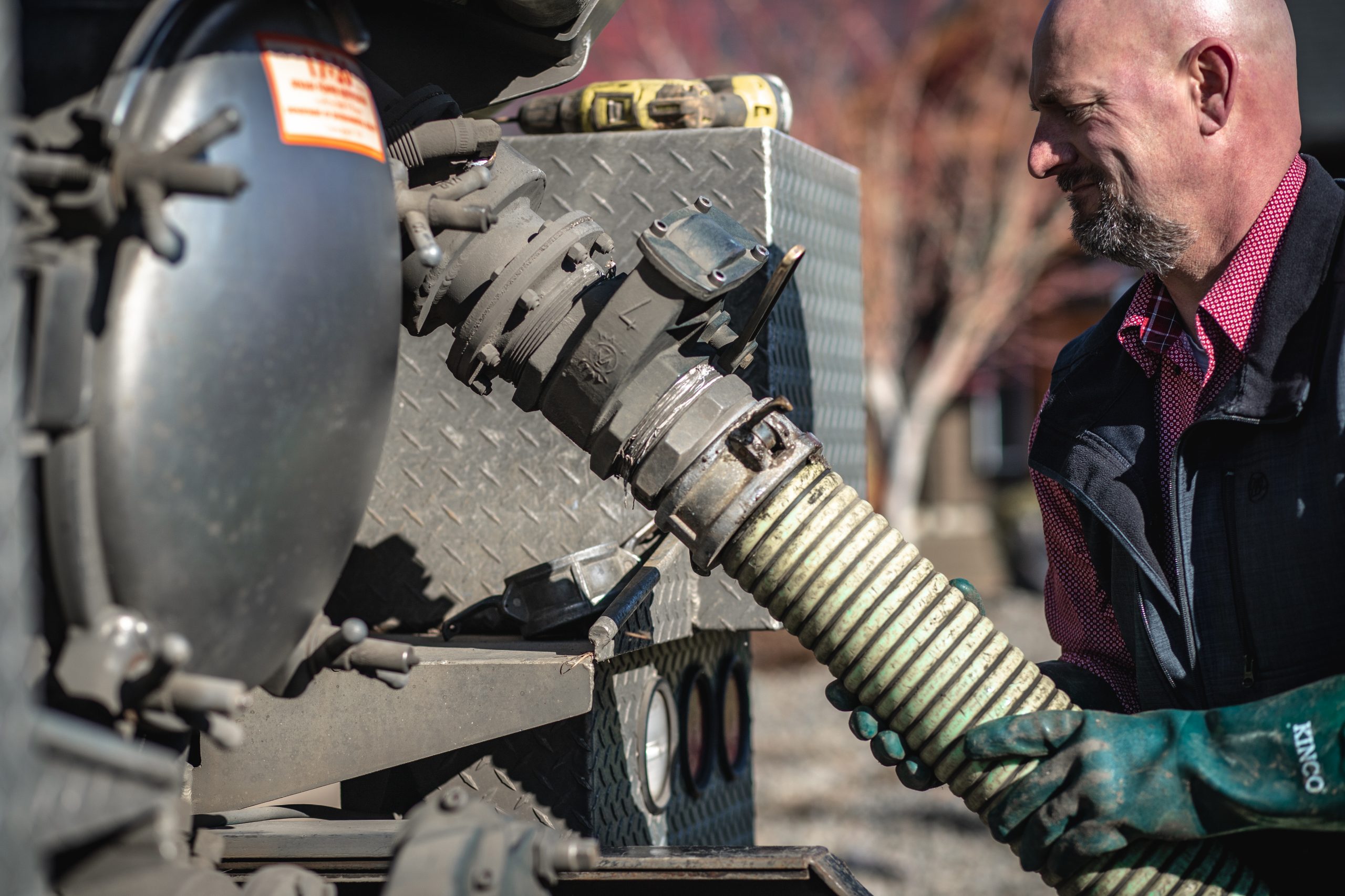 Image of Byers Septic Tank Pumping Service at Work